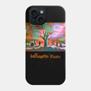 Halloween Terror (graveyard) Phone Case