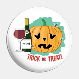 Drinking Halloween Pumpkin - Funny Pin