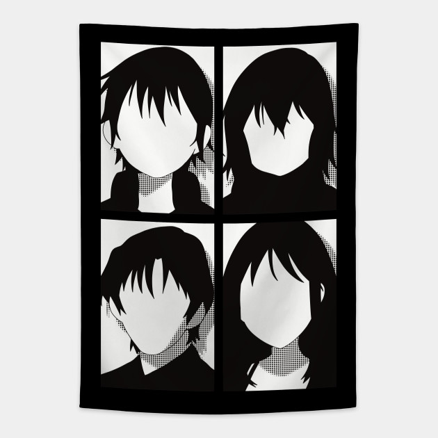 Erased anime  All main character in colorful pop art minimalist