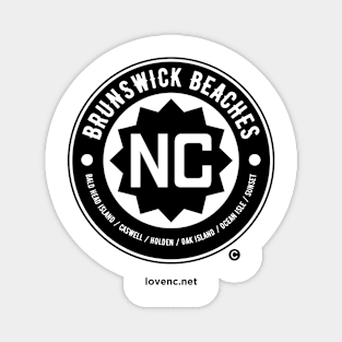 Love NC Brunswick Beaches (Front) Magnet