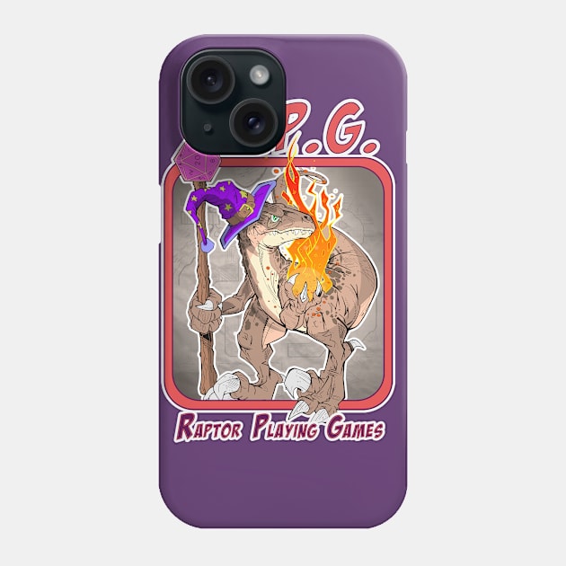 raptor playing games Phone Case by JeffreyLSteven