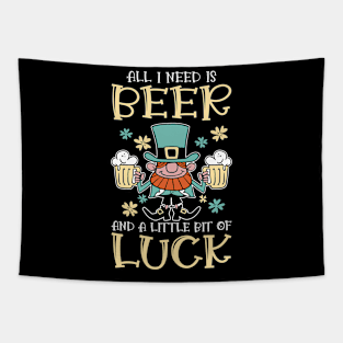 St. Patrick's Day Beer Shamrock Clover Luck Tapestry