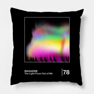 Magazine / Minimalist Style Graphic Design Pillow