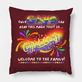 If You Can Read This, You're Gay - Funny Pillow