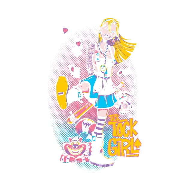 Tick Tock Girl - Goth Punk Alice in Wonderland by Nemons