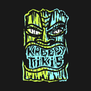 Kreepy Tikis logo Green Aqua T-Shirt