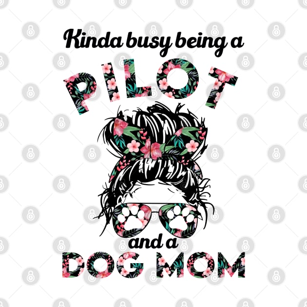 Pilot woman and dog mom gift . Perfect present for mother dad friend him or her by SerenityByAlex