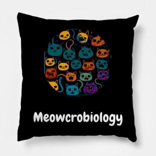 Meowcrobiology Pillow