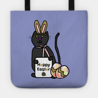 Happy Easter Bunny Ears Cat Tote