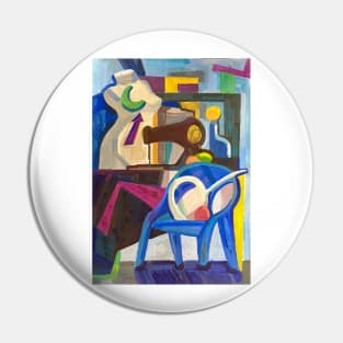 Still life Painting "Classroom" Pin