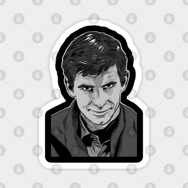 Norman Bates Magnet by Black Snow Comics