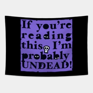 Undead Letter (purple) Tapestry