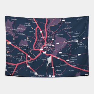 Vilnius colour map Tapestry