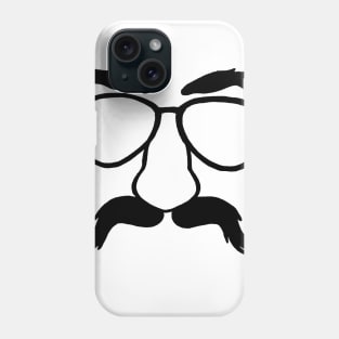 Glasses and mustache Phone Case