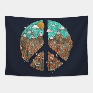 mountain view Tapestry