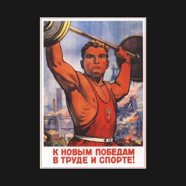 Soviet Union USSR Sport Propaganda Poster by magazin