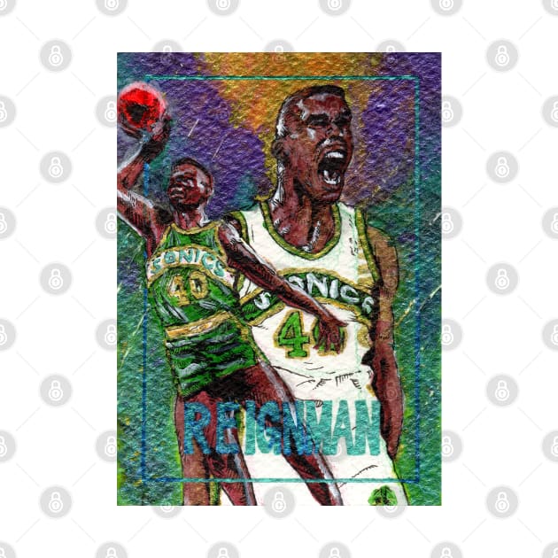 Shawn Kemp by Mark Bartle Art