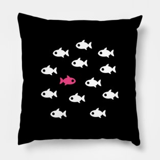 Fish swims against the stream, do it your way! - ORENOB Pillow
