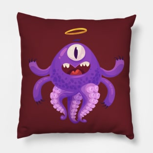 cute octopus monster ring Pillow