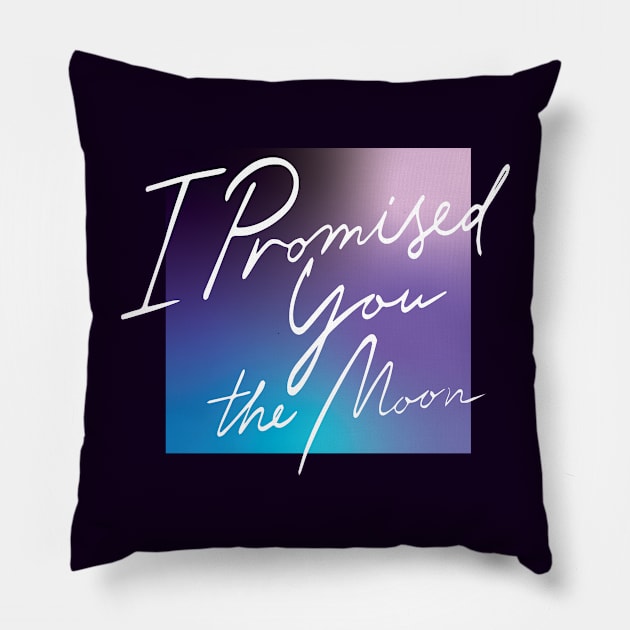 script moon Pillow by Vicener