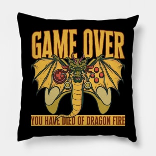 Funny PC Gaming Lover Dragon Console Gamer Pillow