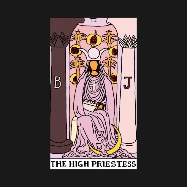 The High Priestess Tarot Card by ThingRubyDoes