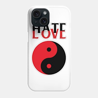 Yin Yang Love Hate Phone Case