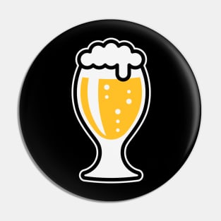 Pilsner Glass Bulgy (Beer Drinker / Pils / 3C) Pin