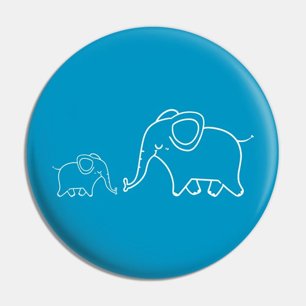 T-Shirt Design Animals Elephant Pin by kreatifer.store