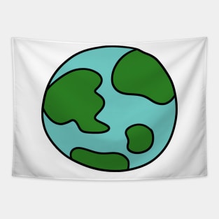 Cartoon Earth Tapestry