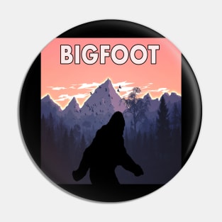 bigfoot retro Pin