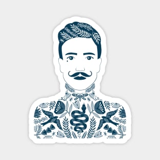 Tattoo Man navy Magnet