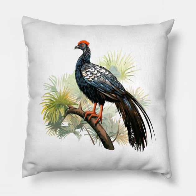 Horned Guan Pillow by zooleisurelife