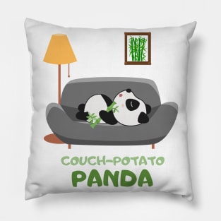 couch potato panda Pillow