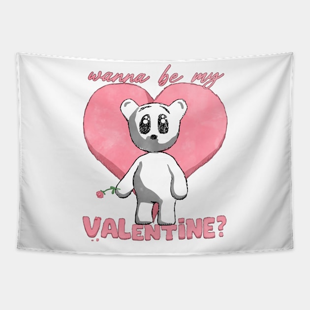 wanna be my valentine? Tapestry by SuRReal3D