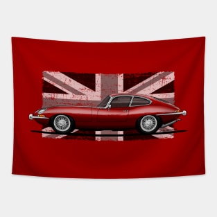 The iconic classic british car. The most beautiful car ever! Tapestry