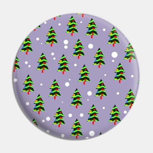 Christmas trees pattern Pin