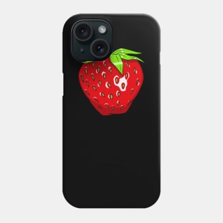 Strawberry Power Large Chest Logo Phone Case