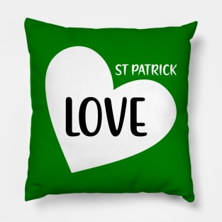 Love St Patricks Day Pillow