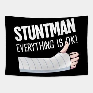 Stuntman Fractured Broken Hand Get Well Gift Tapestry