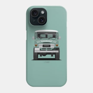 TLC FJ40 Hardtop Niagara Green Front Phone Case