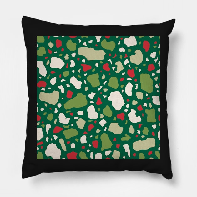 Terrazzo Ready for Christmas Pillow by latheandquill