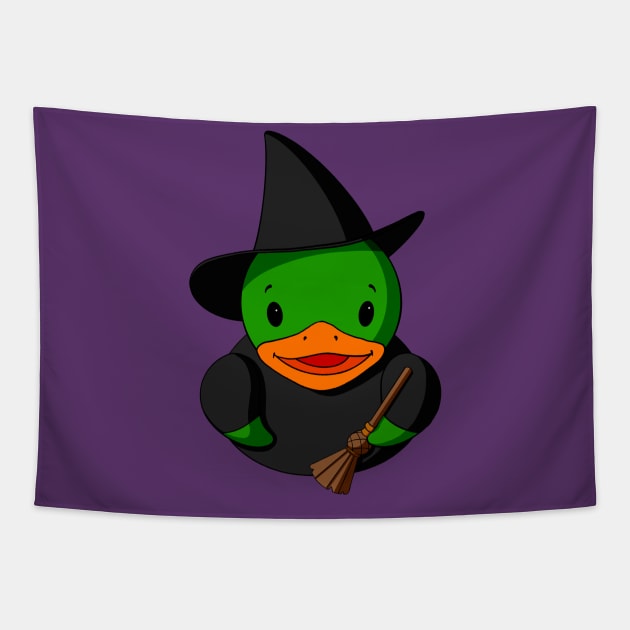 Wicked Witch Rubber Duck Tapestry by Alisha Ober Designs