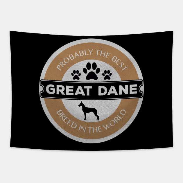 Great Dane Logo Tapestry by RAADesigns