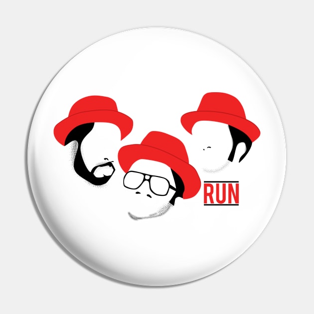 Run Hip Hop Pin by modernistdesign