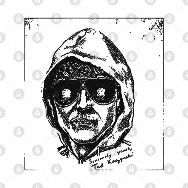 Ted Kaczynski Wearing Hoodie by Hirasaki Store