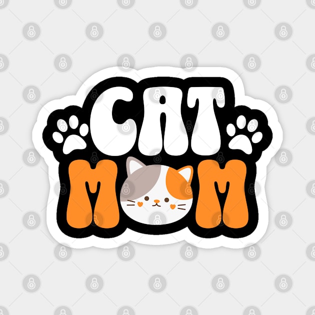 Cat Mom Magnet by Norse Magic