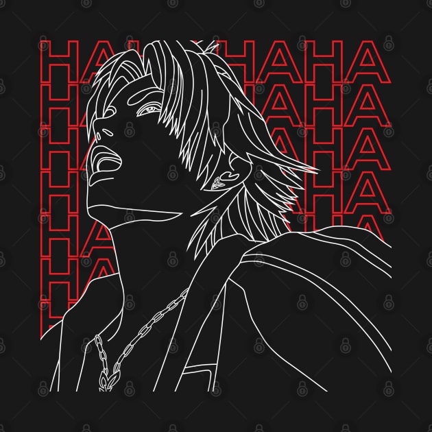 Laughing Tidus (White Outline) by inotyler