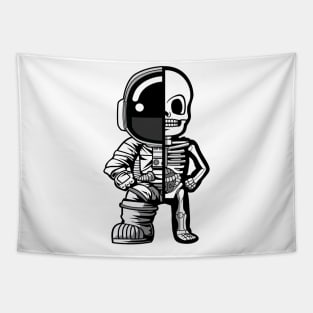 astronaut half skeleton Tapestry