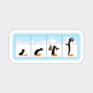 The penguin evolution Magnet